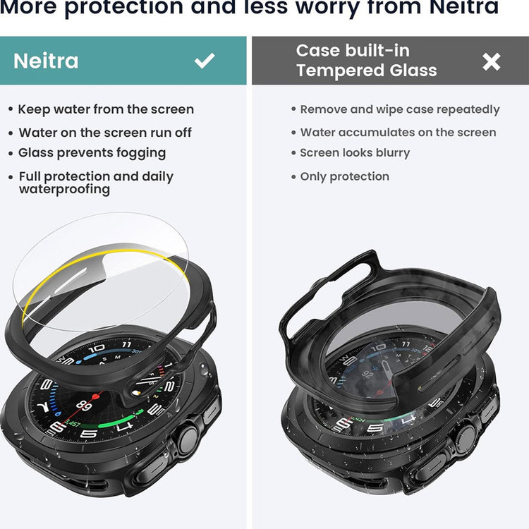 کاور واچ من مناسب ساعت سامسونگ گلکسی واچ Galaxy Watch 7 Ultra 47 mm به همراه گلس شیشه ای