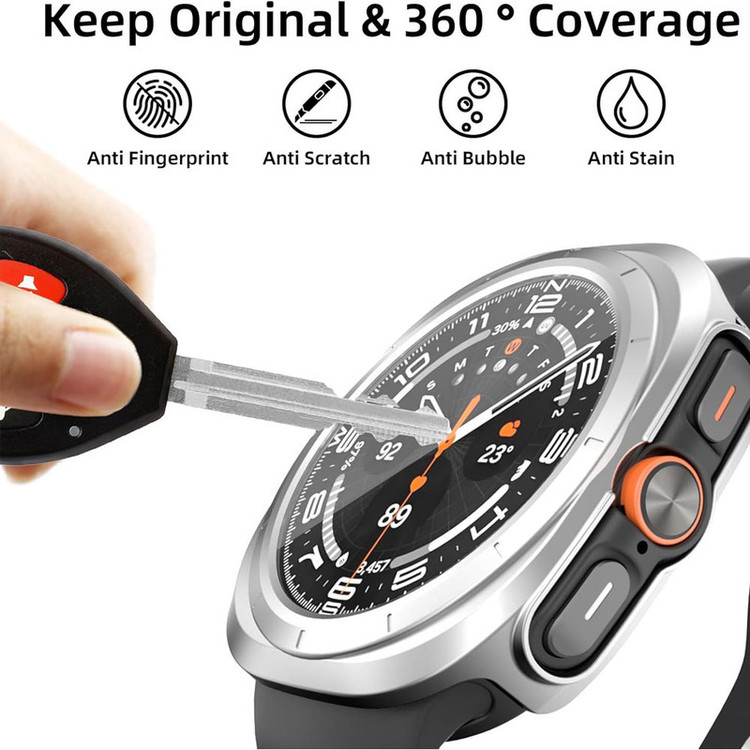 کاور واچ من مناسب ساعت سامسونگ گلکسی واچ Galaxy Watch 7 Ultra 47 mm به همراه گلس شیشه ای