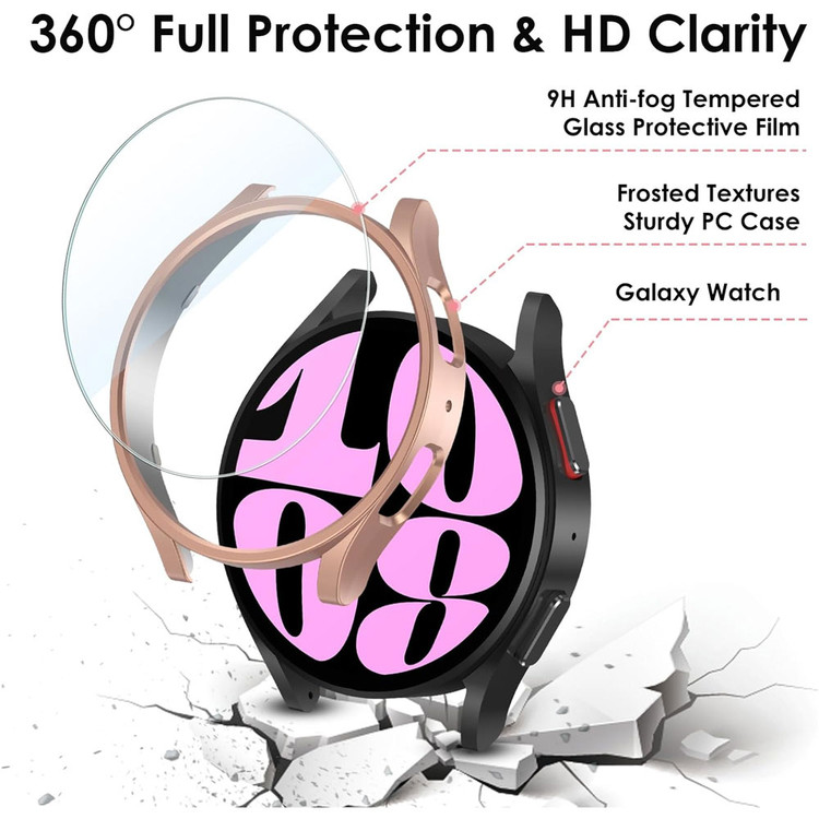 خرید کاور مناسب برای ساعت هوشمند سامسونگ گلکسی واچ Galaxy Watch 4 40 mm به همراه گلس شیشه ای