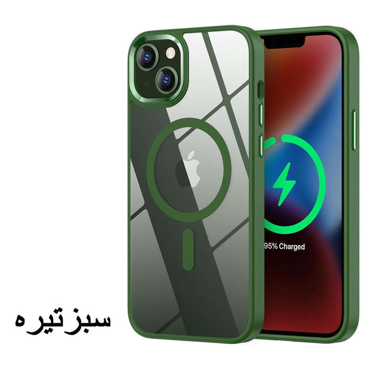 خرید قاب مگ سیف دار اصلی مدل Clear magsafe مناسب برای گوشی موبایل اپل iphone 13 Pro max