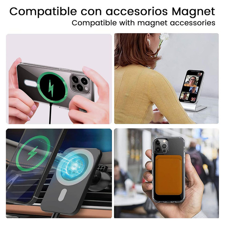 خرید قاب مگ سیف دار اصلی مدل Clear magsafe مناسب برای گوشی موبایل اپل iphone 13 Pro max