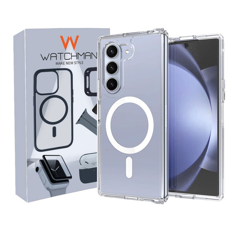خرید کاور واچ من مدل Clear magsafe مناسب برای گوشی موبایل سامسونگ Galaxy Z Fold 6 با کیفیت عالی از Zarvan