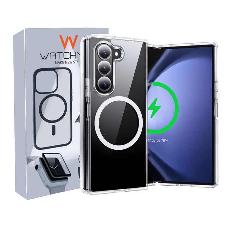 خرید کاور واچ من مدل Clear magsafe مناسب برای گوشی موبایل سامسونگ Galaxy Z Fold 5 با کیفیت عالی از Zarvan