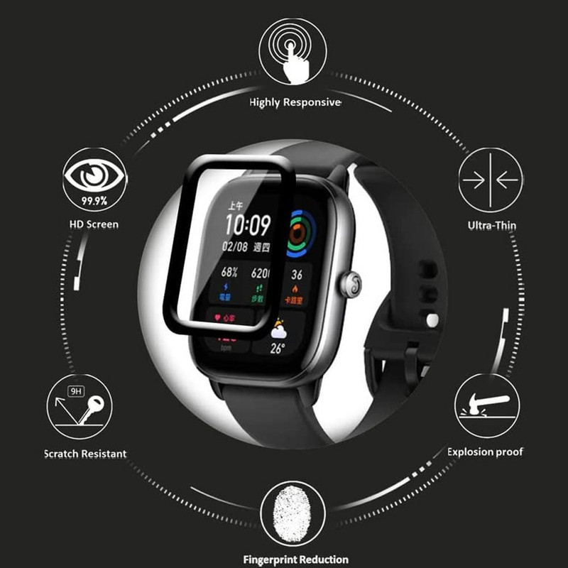 خرید محافظ صفحه نمایش نانو واچ من مدل pmma-WM مناسب برای ساعت هوشمند هایلو LS01 بسته سه عددی با کیفیت عالی از Zarvan