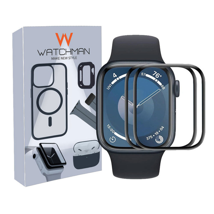 خرید محافظ صفحه نمایش نانو واچ من مدل pmma-WM مناسب برای اپل واچ سری 10 سایز 46 میلی متری بسته دو عددی با کیفیت عالی از Zarvan