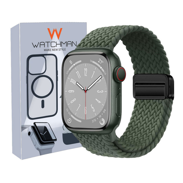 خرید بند واچ من مدل Braided Magnetic مناسب برای اپل واچ سری 10 سایز 46 میلی متری با کیفیت عالی از Zarvan