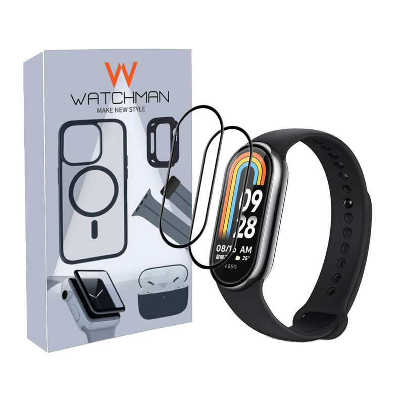 خرید محافظ صفحه نمایش نانو واچ من مدل pmma-WM مناسب برای ساعت هوشمند شیائومی mi band 7 / 8 بسته دو عددی با کیفیت عالی از Zarvan