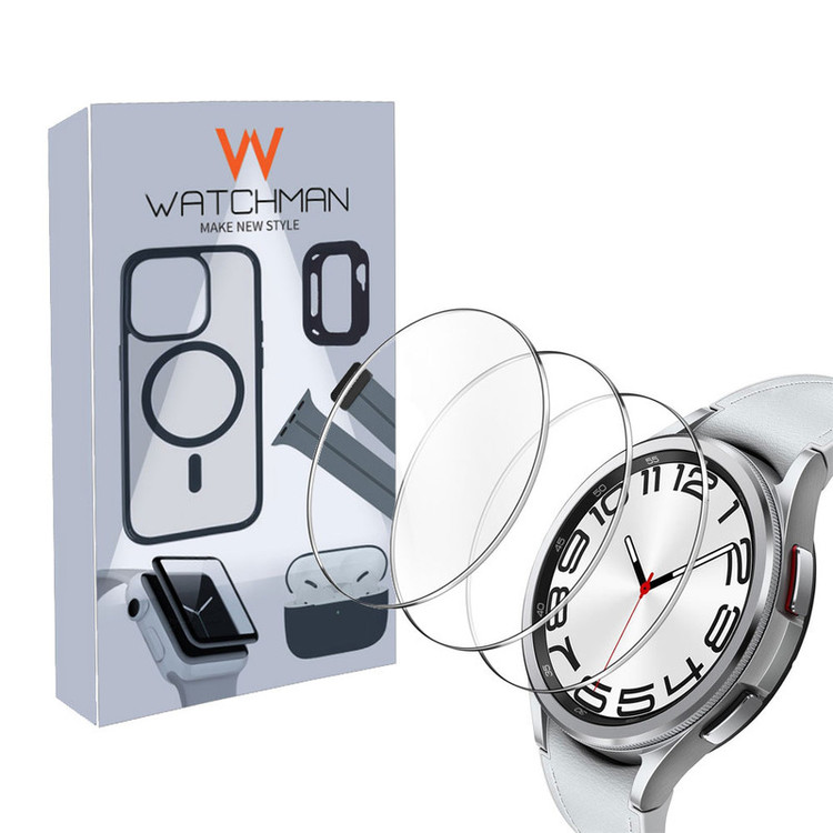 خرید محافظ صفحه نمایش شیشه ای واچ من مدل SH-WM مناسب برای ساعت هوشمند سامسونگ Galaxy Watch FE بسته سه عددی با کیفیت عالی از Zarvan