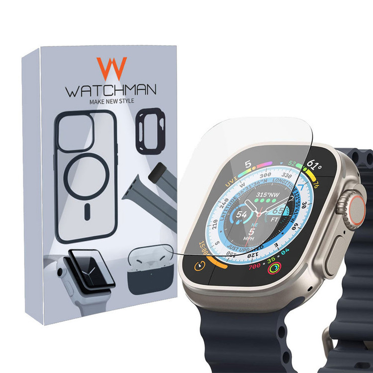 خرید محافظ صفحه نمایش شیشه ای واچ من مدل SH-WM مناسب برای ساعت هوشمند T800 ULTRA / T900 ULTRA / T1000 ULTRA / HK8 PRO / HK8 PRO MAX با کیفیت عالی از Zarvan