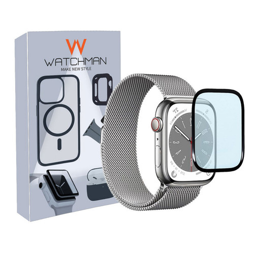 خرید محافظ صفحه نمایش نانو واچ من مدل pmma-WM مناسب برای اپل واچ سری se/1/2/3/4/5/6/7/8/9/2021/2023/aluminum سایز 42 میلی متری با کیفیت عالی از Zarvan