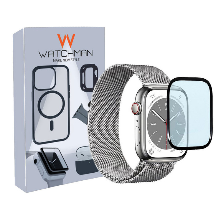 خرید محافظ صفحه نمایش نانو واچ من مدل pmma-WM مناسب برای اپل واچ سری se/1/2/3/4/5/6/7/8/9/2021/2023/aluminum سایز 42 میلی متری با کیفیت عالی از Zarvan