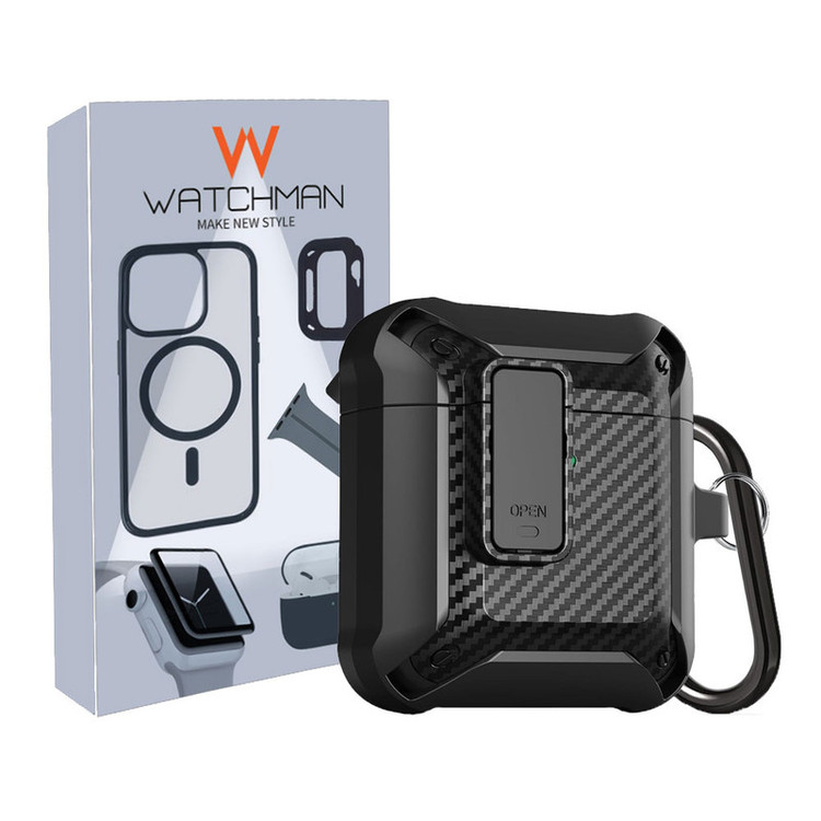 خرید کاور واچ من مدل Carbon مناسب برای کیس اپل ایرپاد Air Pod 4 با کیفیت عالی از Zarvan