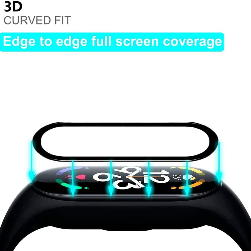 خرید محافظ صفحه نمایش نانو واچ من مدل pmma-WM مناسب برای ساعت هوشمند شیائومی mi band 7 pro بسته دو عددی با کیفیت عالی از Zarvan