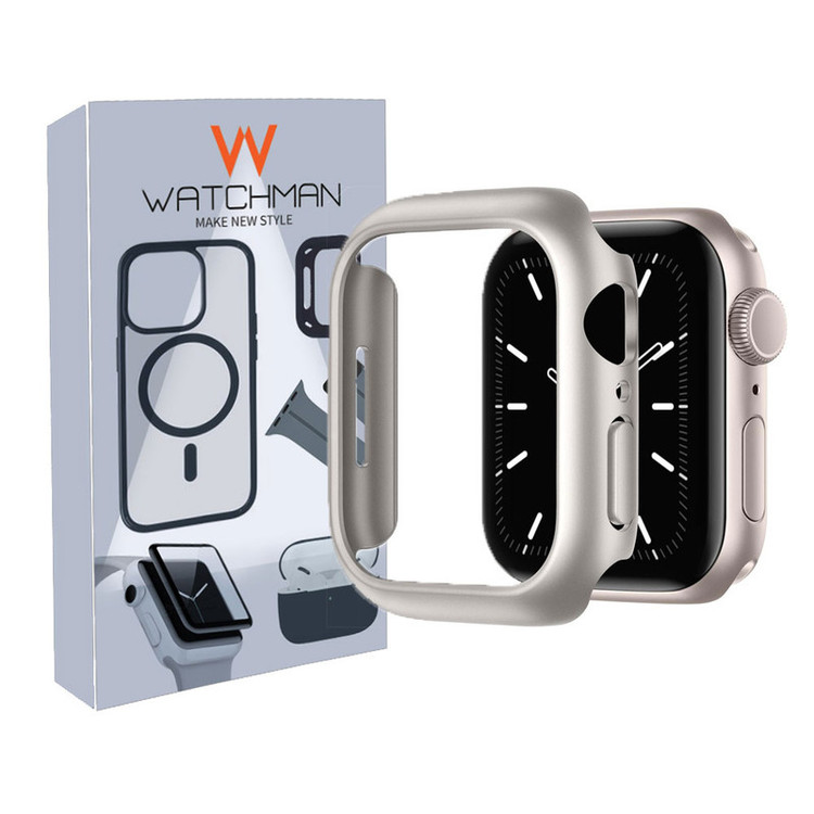 خرید کاور واچ من مدل bumper مناسب برای اپل واچ سری SE/1/2/3/4/5/6/7/8/9/2021/2023/ALUMINUM CASE سایز 44 میلی متری با کیفیت عالی از Zarvan