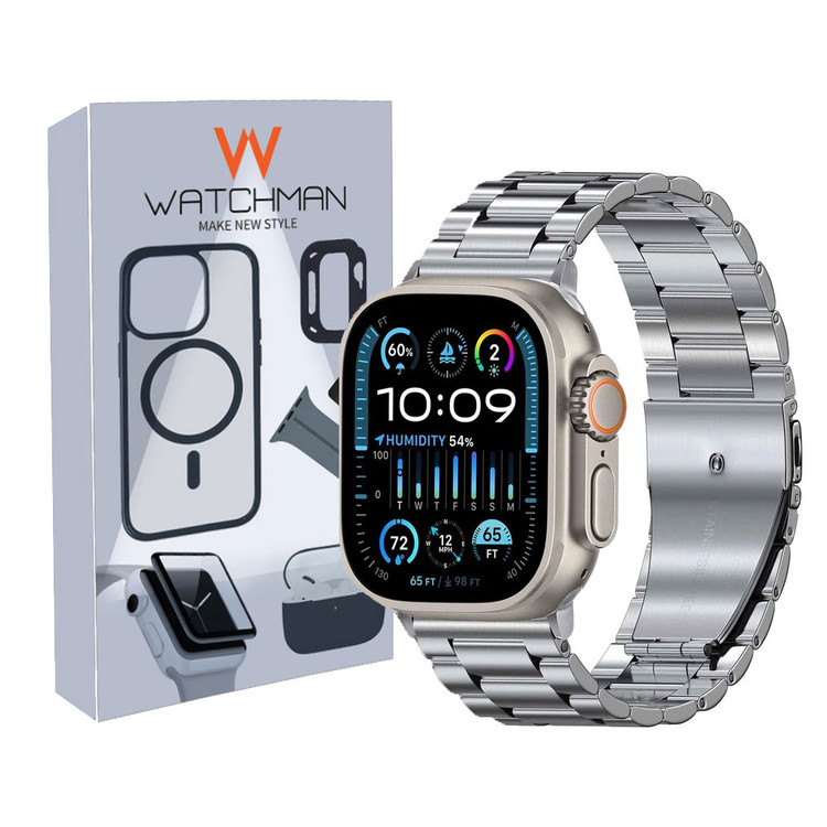 خرید بند واچ من مدل 3Bead Steel مناسب برای اپل واچ Ultra / Ultra 2 49 mm با کیفیت عالی از Zarvan