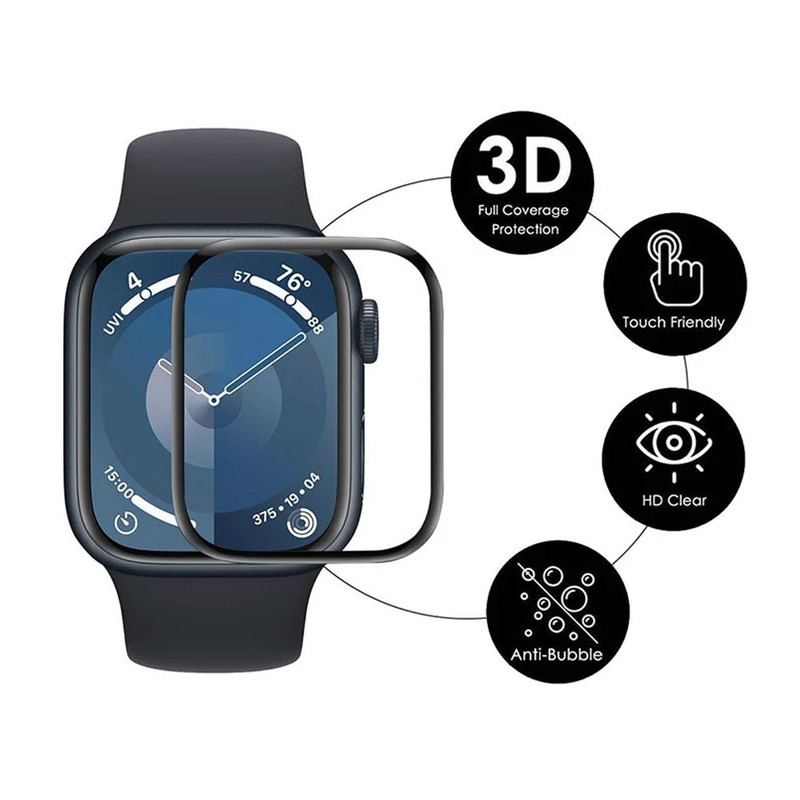 خرید محافظ صفحه نمایش نانو واچ من مدل pmma-WM مناسب برای اپل واچ سری 10 سایز 46 میلی متری با کیفیت عالی از Zarvan