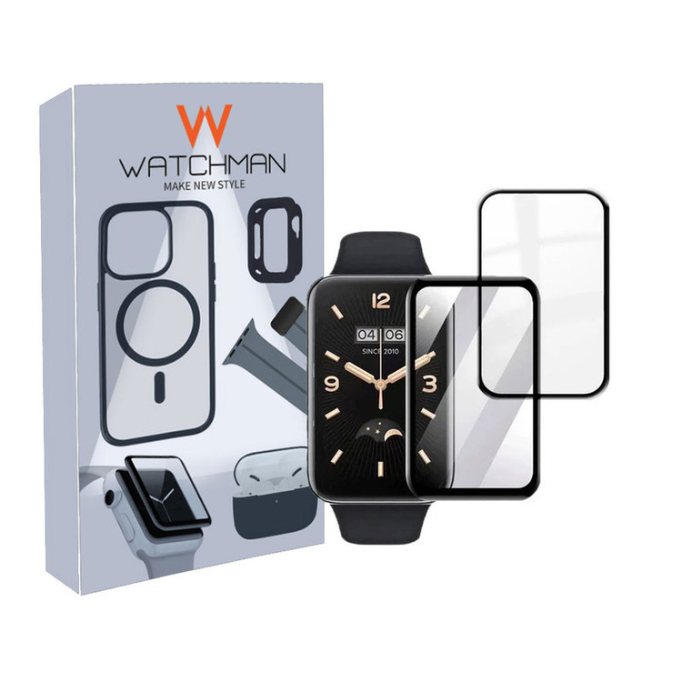 خرید محافظ صفحه نمایش نانو واچ من مدل pmma-WM مناسب برای ساعت هوشمند شیائومی Smart band 8 active بسته دو عددی با کیفیت عالی از Zarvan