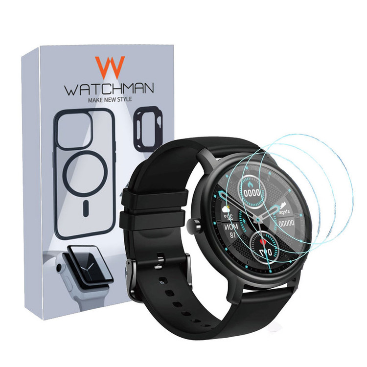 خرید محافظ صفحه نمایش شیشه ای واچ من مدل SH-WM مناسب برای ساعت هوشمند میبرو GS / GS PRO بسته سه عددی با کیفیت عالی از Zarvan