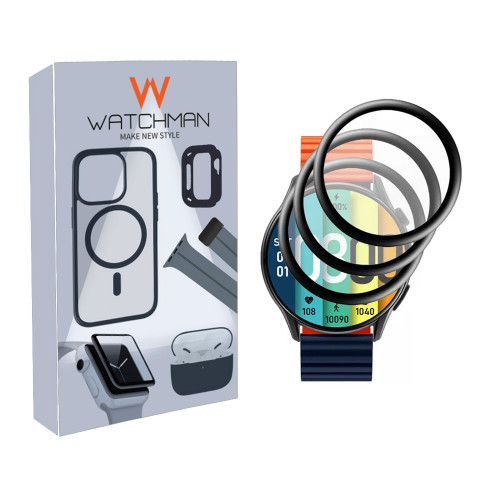 خرید محافظ صفحه نمایش واچ من مدل pmma-WM مناسب برای ساعت هوشمند شیائومی mi watch color بسته سه عددی با کیفیت عالی از Zarvan