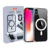 خرید کاور واچ من مدل Clear magsafe مناسب برای گوشی موبایل اپل iphone X / XS با کیفیت عالی از Zarvan