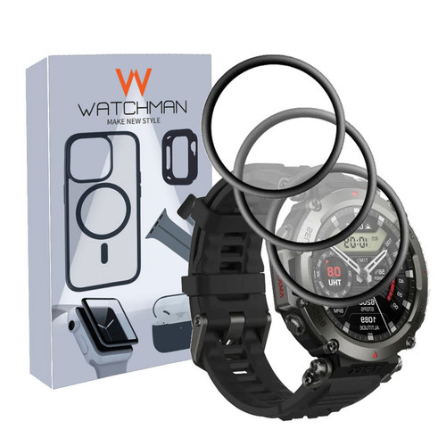 خرید محافظ صفحه نمایش نانو واچ من مدل pmma-WM مناسب برای ساعت هوشمند امیزفیت Trex Ultra بسته سه عددی با کیفیت عالی از Zarvan