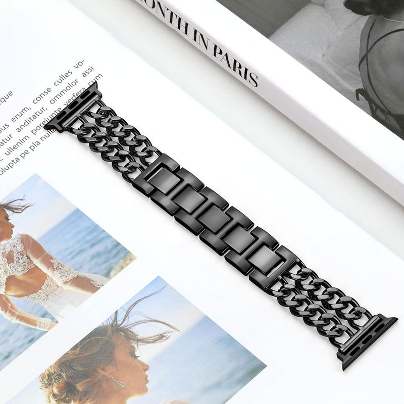 خرید بند واچ من مدل Cartier مناسب برای اپل واچ سری 10 سایز 42 میلی متری با کیفیت عالی از Zarvan