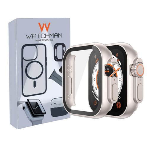 خرید : کاور واچ من مدل Full Cover مناسب برای اپل واچ Ultra / Ultra 2 49 mm به همراه محافظ صفحه نمایش با کیفیت عالی از Zarvan