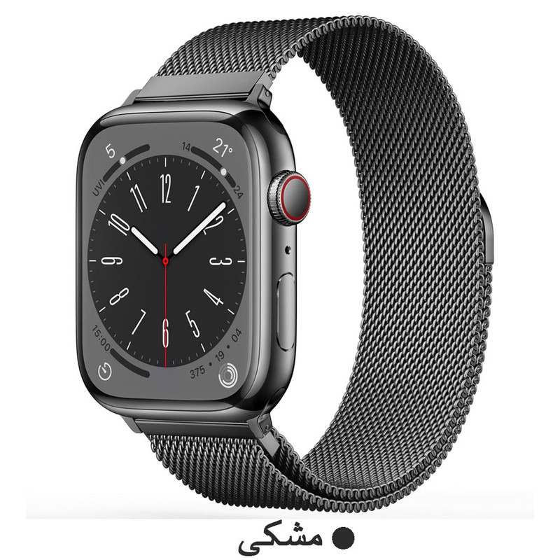 خرید بند واچ من مدل Milanese Magnetic مناسب برای اپل واچ سری Se/1/2/3/4/5/6/7/8/9/Aluminum سایز 40 میلی متری با کیفیت عالی از Zarvan