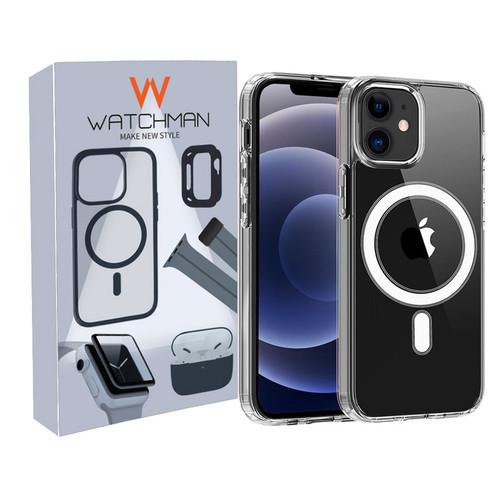 خرید کاور واچ من مدل Clear magsafe مناسب برای گوشی موبایل اپل iphone 13 mini با کیفیت عالی از Zarvan
