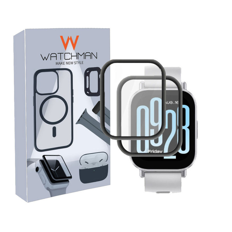 خرید محافظ صفحه نمایش نانو واچ من مدل pmma-WM مناسب برای ساعت هوشمند شیائومی Redmi Watch 5 Active بسته دو عددی با کیفیت عالی از Zarvan