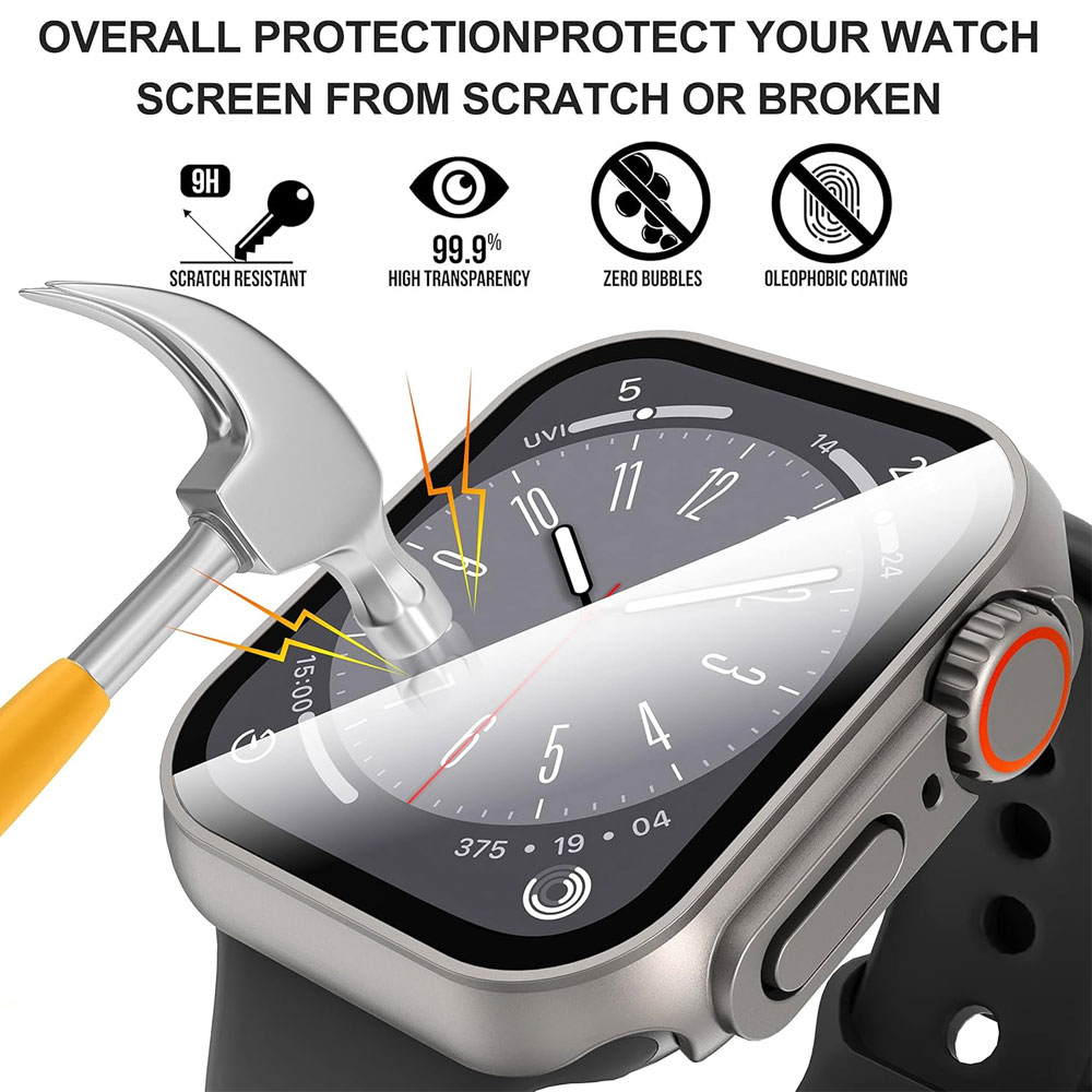 خرید کاور واچ من مدل Ultra Design مناسب برای اپل واچ سری SE/1/2/3/4/5/6/7/8/9/AluminumCase سایز 44 میلی متری با کیفیت عالی از Zarvan