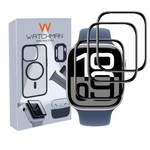 خرید محافظ صفحه نمایش نانو واچ من مدل pmma-WM مناسب برای اپل واچ سری 10 سایز 42 میلی متری بسته سه عددی با کیفیت عالی از Zarvan