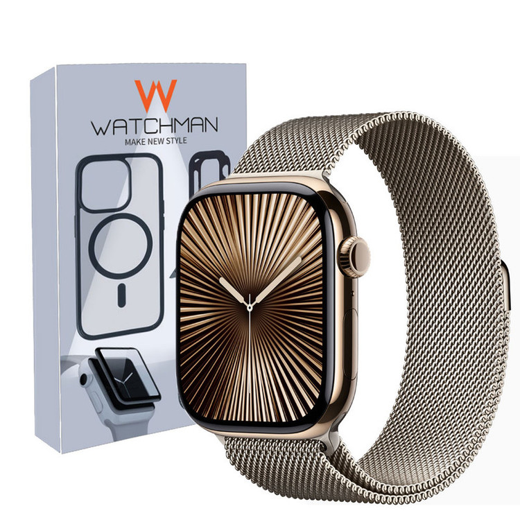 خرید بند واچ من مدل Milanese Magnetic مناسب برای اپل واچ سری 10 سایز 42 میلی متری با کیفیت عالی از Zarvan