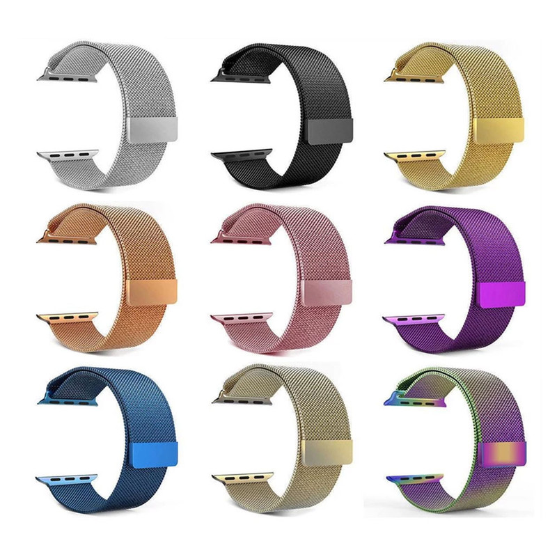 خرید بند واچ من مدل Milanese Magnetic مناسب برای اپل واچ سری 10 سایز 42 میلی متری با کیفیت عالی از Zarvan