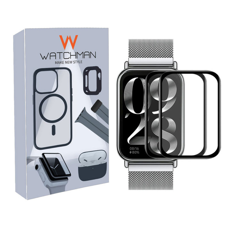 خرید محافظ صفحه نمایش نانو واچ من مدل pmma-WM مناسب برای ساعت هوشمند شیائومی mi band 8 pro بسته دو عددی با کیفیت عالی از Zarvan