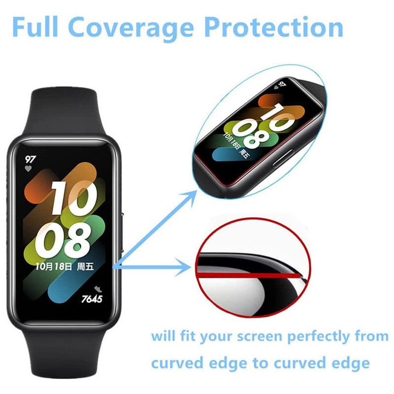 خرید محافظ صفحه نمایش نانو واچ من مدل pmma-WM مناسب برای ساعت هوشمند شیائومی Smart band 8 active بسته سه عددی با کیفیت عالی از Zarvan