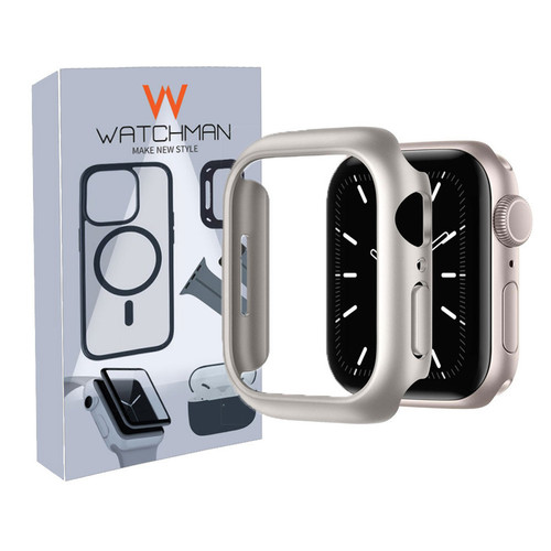 خرید کاور واچ من مدل bumper مناسب برای اپل واچ سری SE/1/2/3/4/5/6/7/8/9/2021/2023/ALUMINUM CASE سایز 41 میلی متری با کیفیت عالی از Zarvan