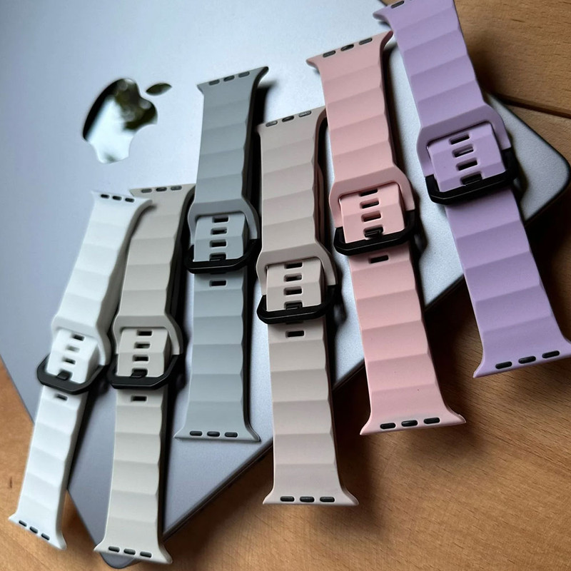 خرید بند واچ من مدل minimal WM مناسب برای اپل واچ سری Se/1/2/3/4/5/6/7/8/9/AluminumCase سایز 42 میلی متری با کیفیت عالی از Zarvan