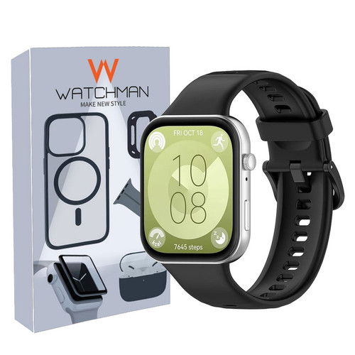 خرید بند واچ من مدل Silicon-Sg مناسب برای ساعت هوشمند هوآوی Fit 3 با کیفیت عالی از Zarvan