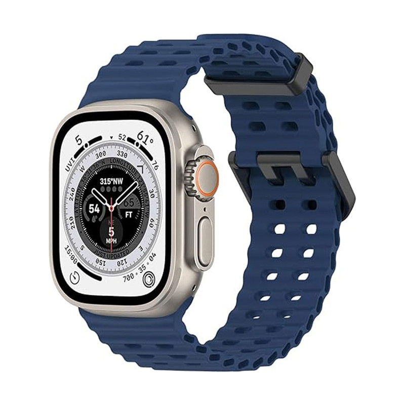 خرید بند واچ من مدل Marine Loop مناسب برای اپل واچ سری se/1/2/3/4/5/6/7/8/9/AluminumCase سایز 45 میلی متری با کیفیت عالی از Zarvan