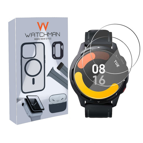 خرید محافظ صفحه نمایش شیشه ای واچ من مدل SH-WM مناسب برای ساعت هوشمند T rex / T rex pro بسته دو عددی با کیفیت عالی از Zarvan