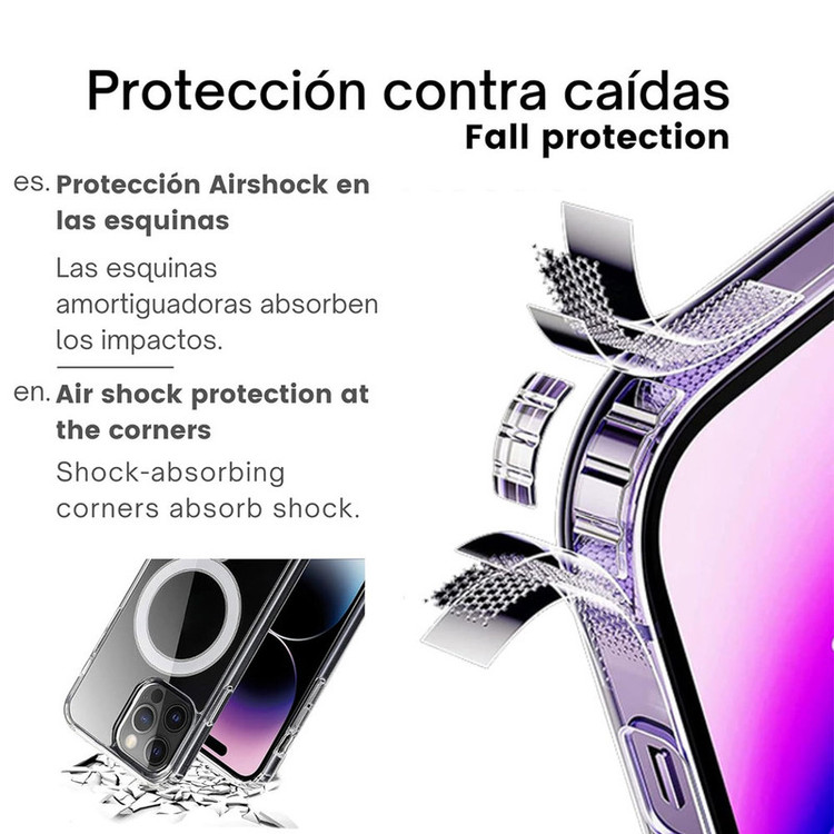خرید قاب مگ سیف دار اصلی مدل Clear magsafe مناسب برای اپل آیفون iphone 15 Pro max