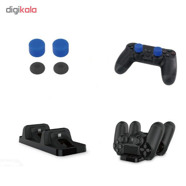 خرید هدست و شارژر دسته دابی 5 کاره مدل Pro-P4 مناسب برای پلی استیشن PS4