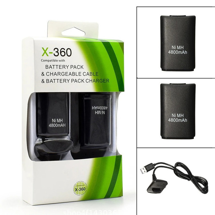 خرید پک 5 کاره باتری و شارژر دسته ایکس باکس Xbox 360