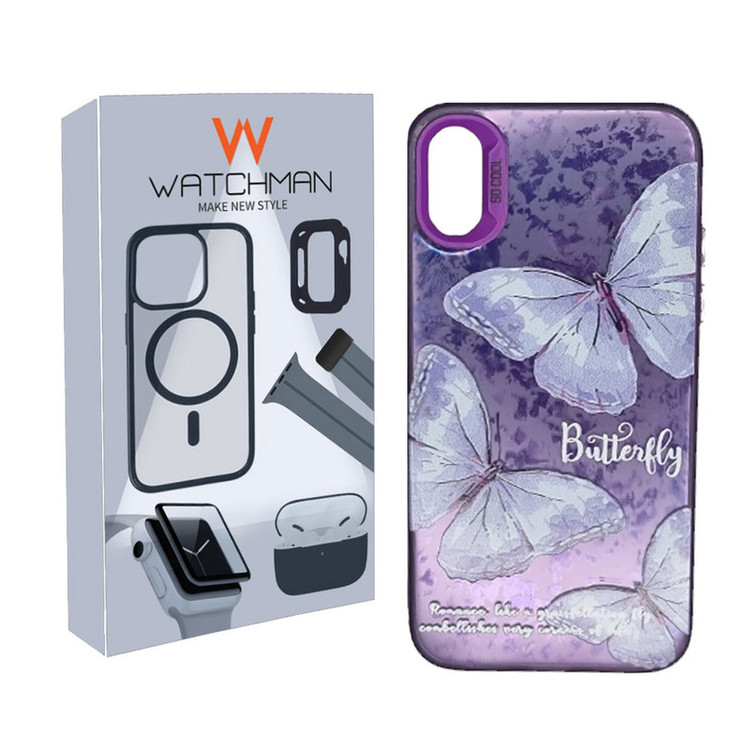 خرید کاور واچ من مدل Butterfiy Mode مناسب برای گوشی موبایل اپل iphone X / XS با کیفیت عالی از Zarvan