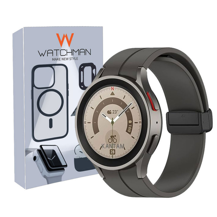 خرید بند واچ من مدل Magnetic Sport مناسب برای ساعت هوشمند سامسونگ Galaxy Watch 5 40mm / 5 44mm / 5 Pro 45mm با کیفیت عالی از Zarvan