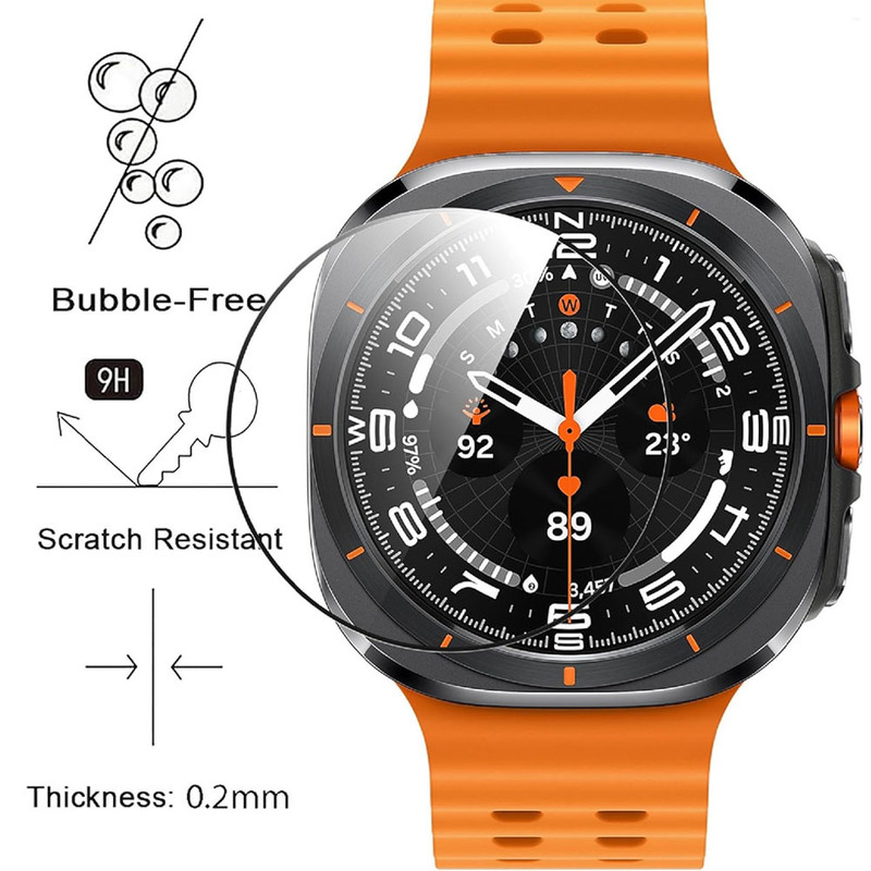 خرید محافظ صفحه نمایش شیشه ای واچ من مدل SH-WM مناسب برای ساعت هوشمند سامسونگ Galaxy watch Ultar 47 mm با کیفیت عالی از Zarvan