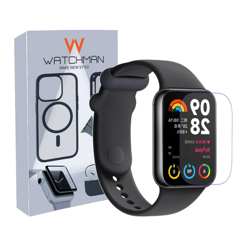 خرید محافظ صفحه نمایش شیشه ای واچ من مدل SH-WM مناسب برای ساعت هوشمند شیائومی mi band 8 pro با کیفیت عالی از Zarvan