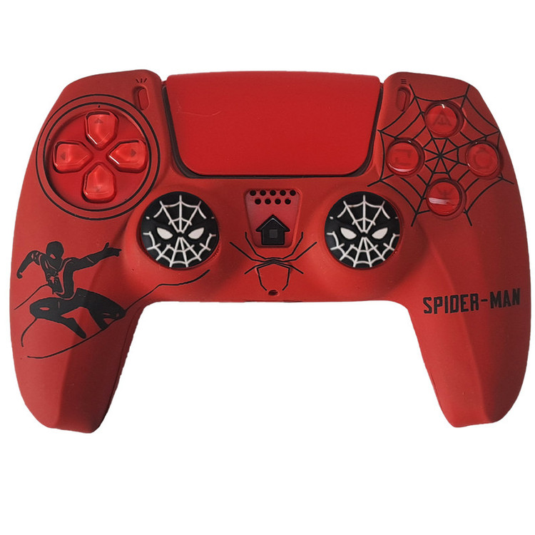 خرید محافظ دسته بازی پلی استیشن 5 مدل Spiderman PS5440 به همراه روکش آنالوگ با کیفیت عالی از Zarvan