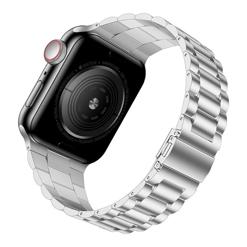 خرید بند واچ من مدل 3Bead Steel مناسب برای اپل واچ سری Se/1/2/3/4/5/6/7/8/9/AluminumCase سایز 41 میلی متری با کیفیت عالی از Zarvan